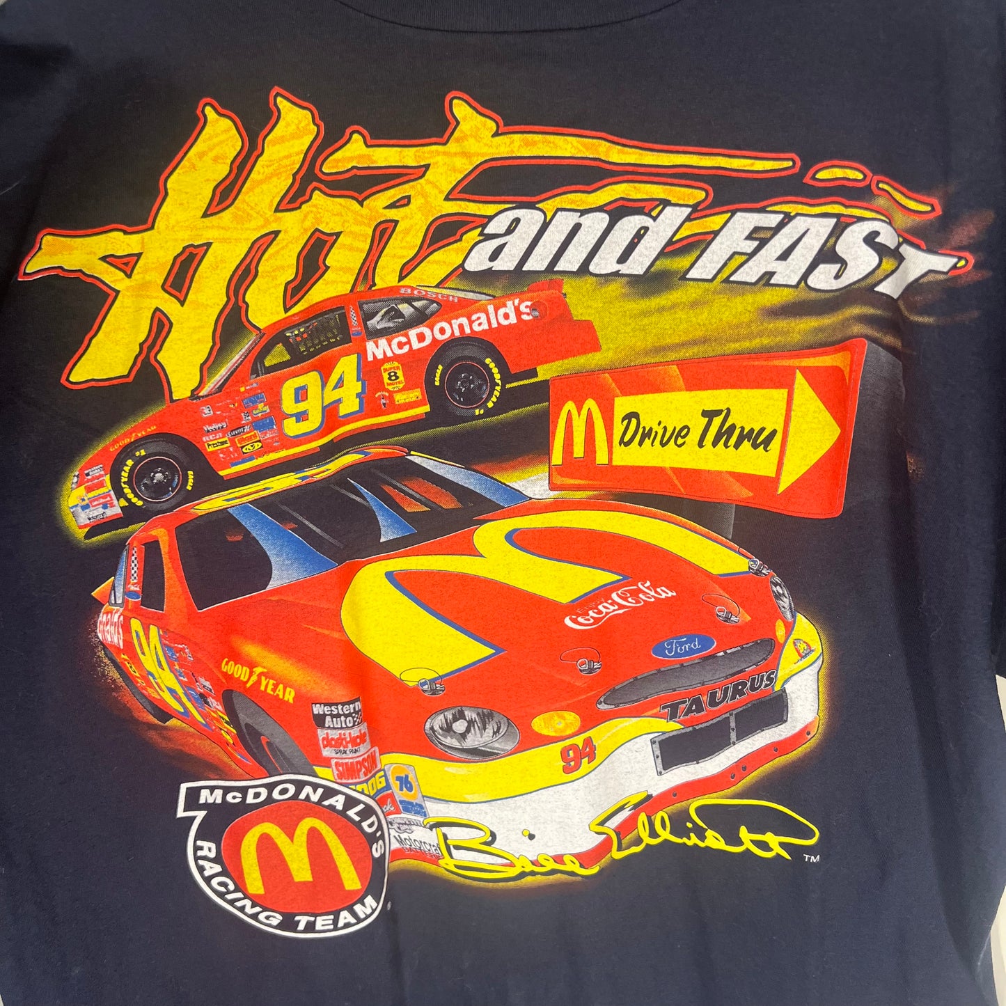 Grail #002 — Bill Elliott 1999 McDonald’s NASCAR Tee (Logo Athletic)