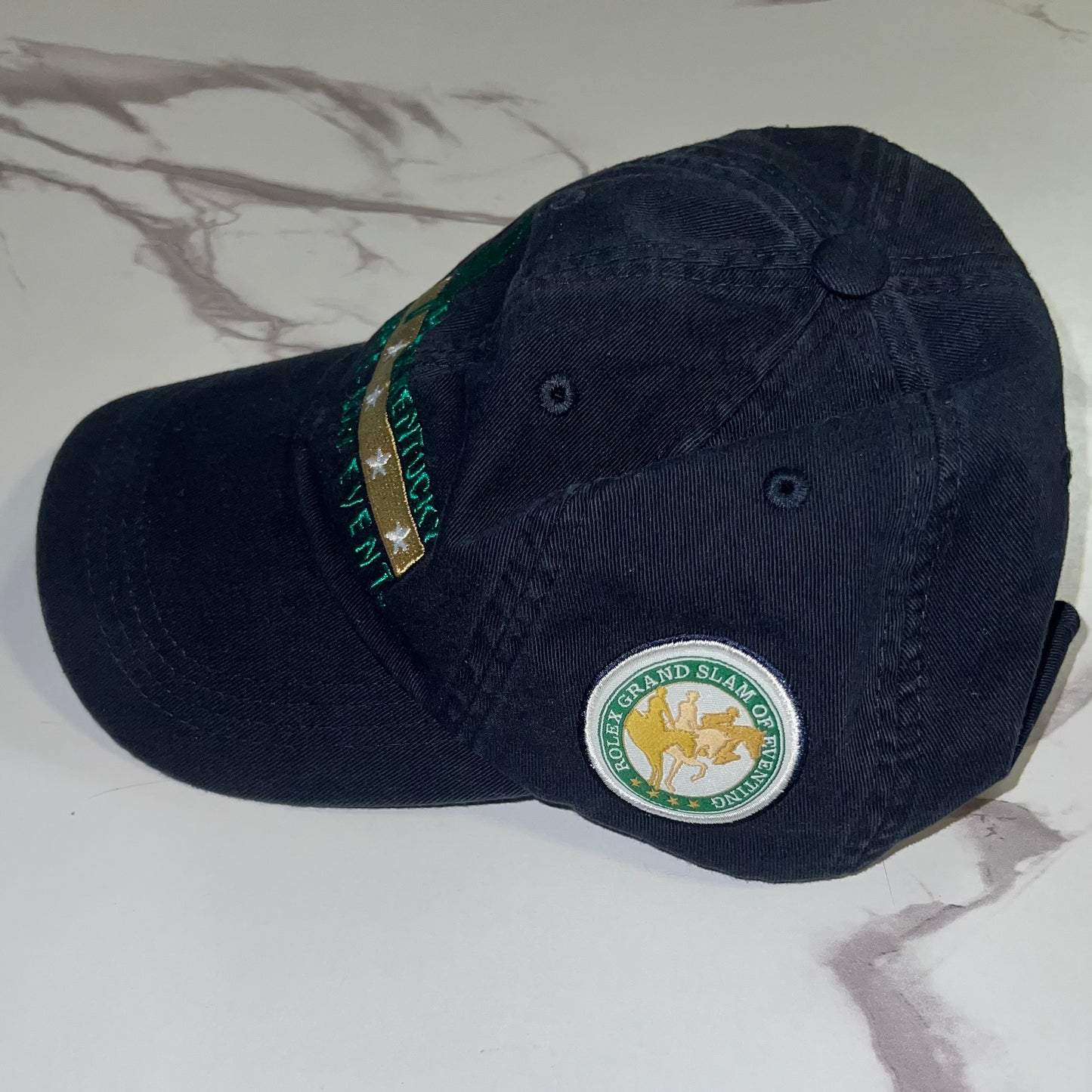 Side view with Rolex Grand Slam of Eventing patch