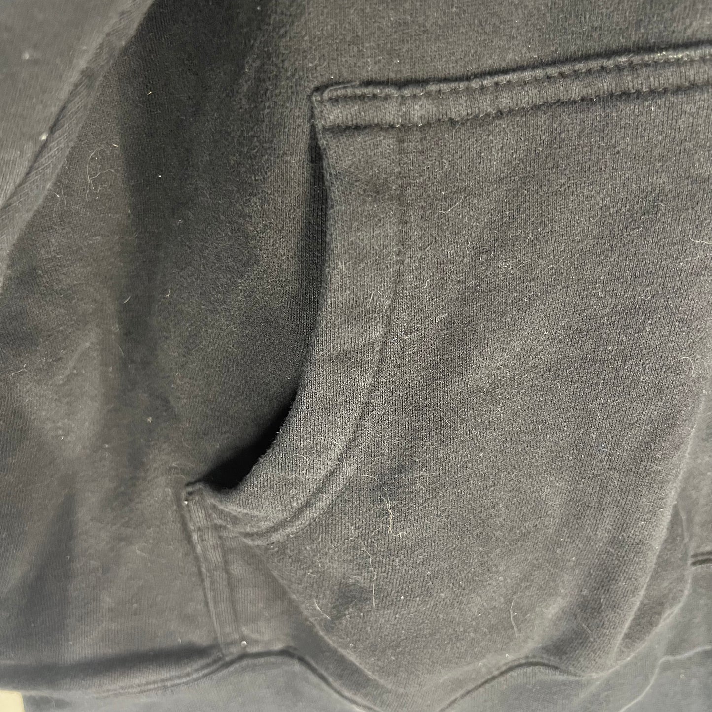 Kangaroo pocket detail on front