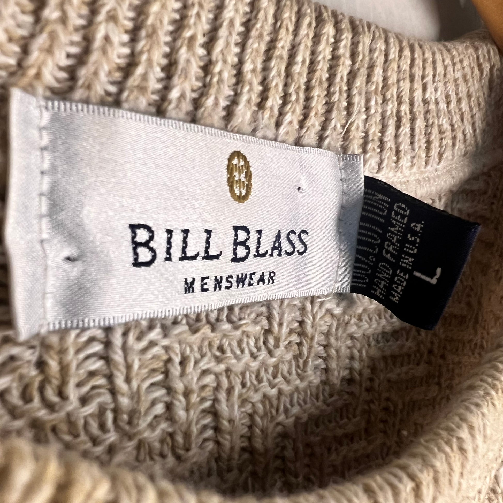Bill Blass Menswear woven neck label (Large)