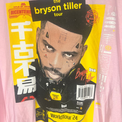 Close‑up of front graphic: Bryson Tiller portrait with yellow/black magazine‑style layout
