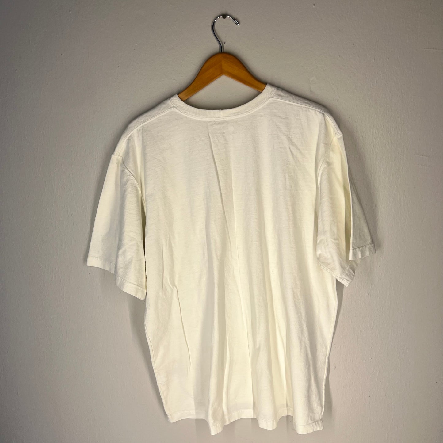 Back view of white Carhartt pocket T-shirt plain with no graphic