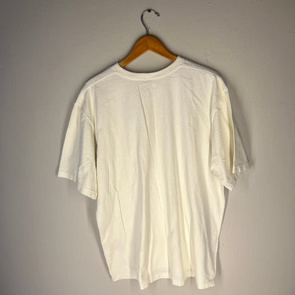 Back view of white Carhartt pocket T-shirt plain with no graphic