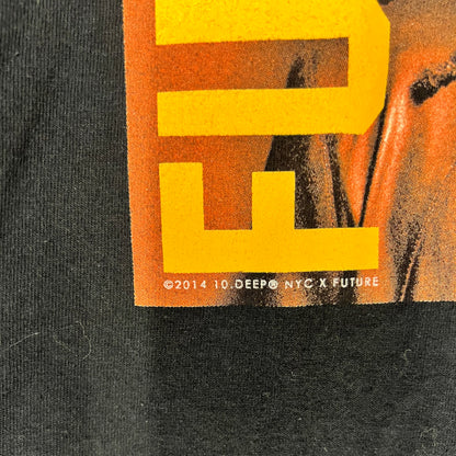 Close-up of ©2014 10.Deep NYC x Future copyright below graphic print