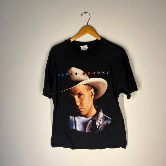 Full front view of the Garth Brooks 90s tour t-shirt