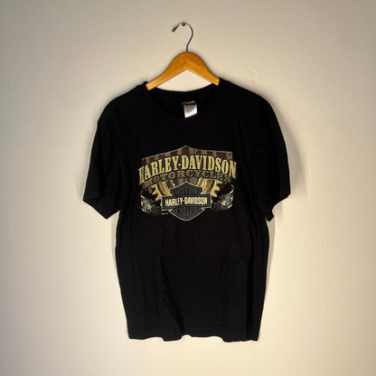 Front view of Harley-Davidson Cool Springs graphic tee with shield logo