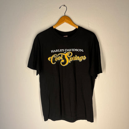 Front of Harley-Davidson Cool Springs tee showing chest graphic