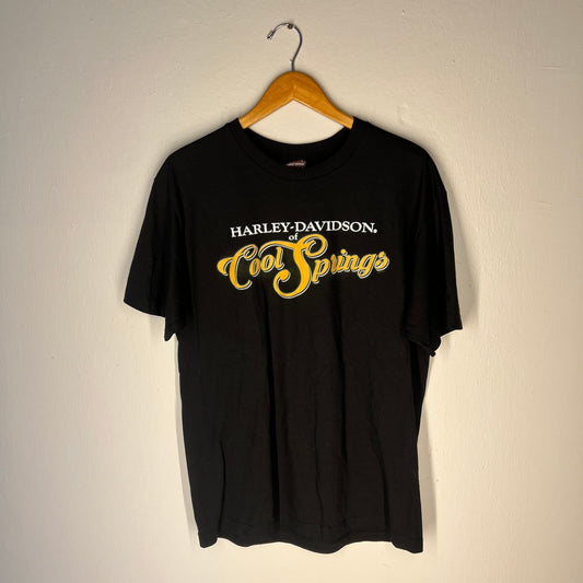 Front of Harley-Davidson Cool Springs tee showing chest graphic