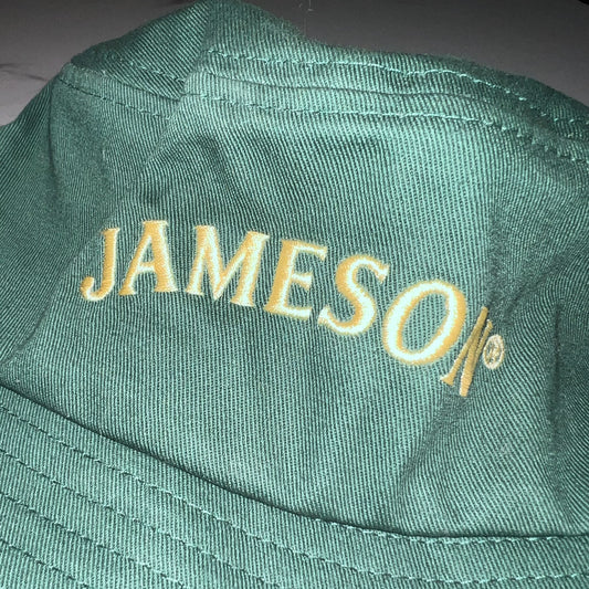 Close-up of Jameson gold embroidered front logo