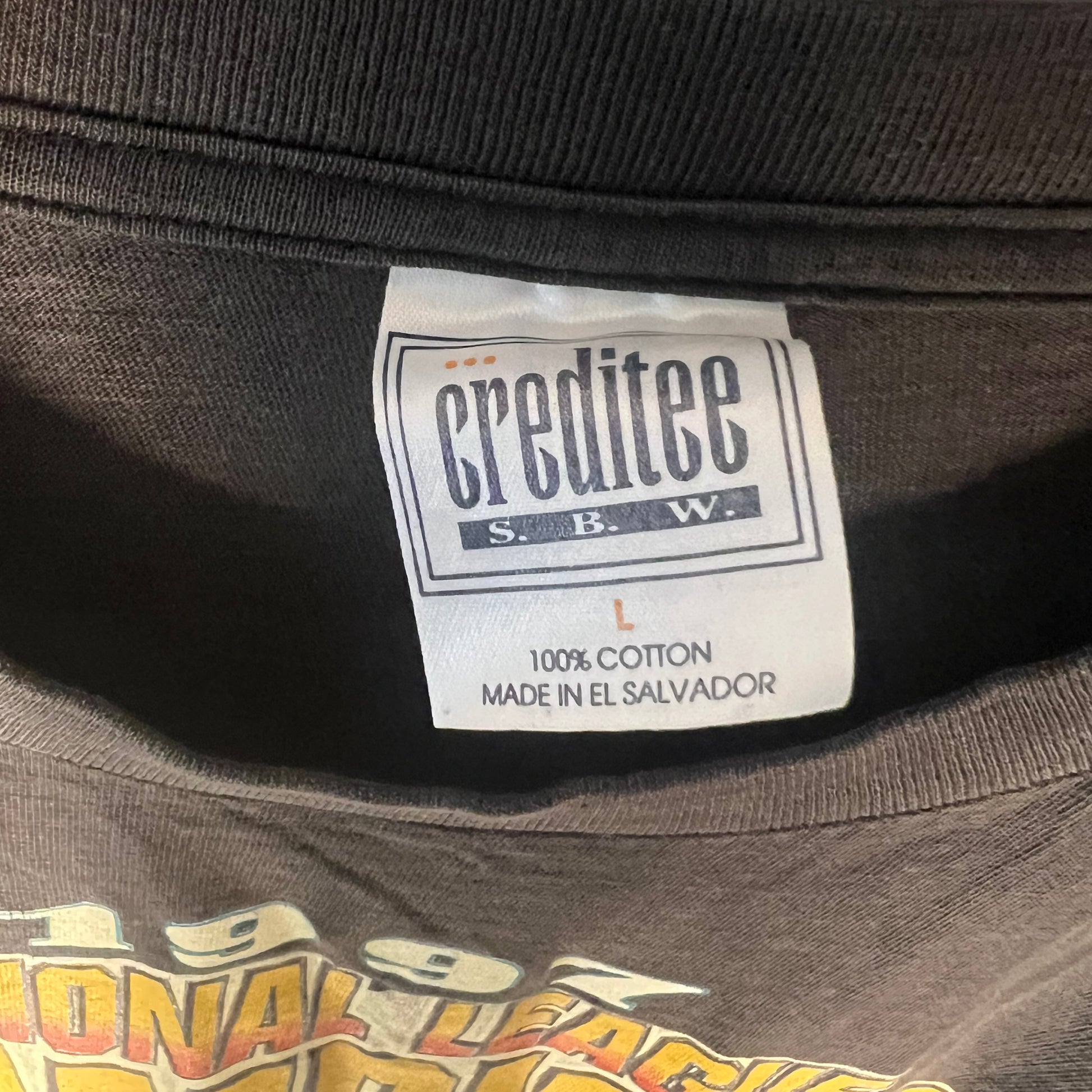 Creditee S.B.W. size tag marked Large