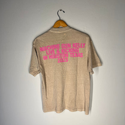 Back of tee with Machine Gun Kelly Live in Houston text