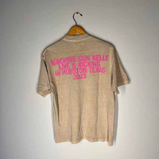 Back of tee with Machine Gun Kelly Live in Houston text