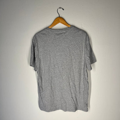 Back of grey Polo Bear tee, plain with no print
