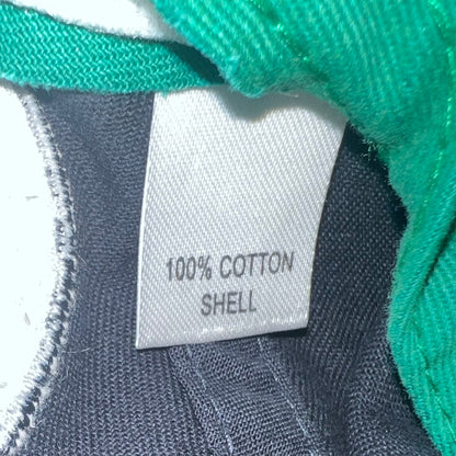 Interior tag showing "100% Cotton Shell"